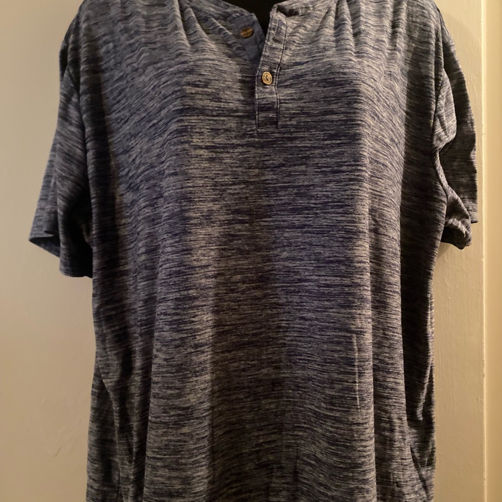 Tallwoods Premium Lifestyle Apparel
 Henley Shirt - Heather Navy
